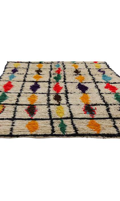 4 x 11 Colorful Vintage Moroccan Azilal Rug 21805