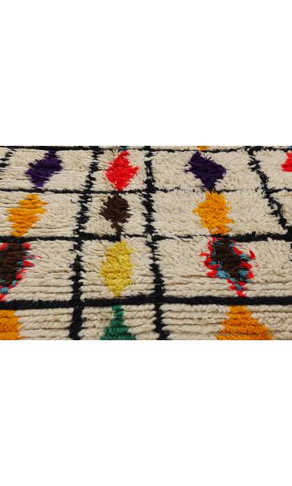 4 x 11 Colorful Vintage Moroccan Azilal Rug 21805