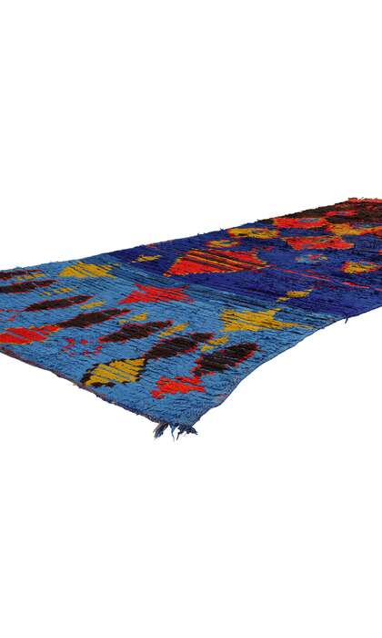 ​4 x 11 Colorful Vintage Moroccan Azilal Rug 21761