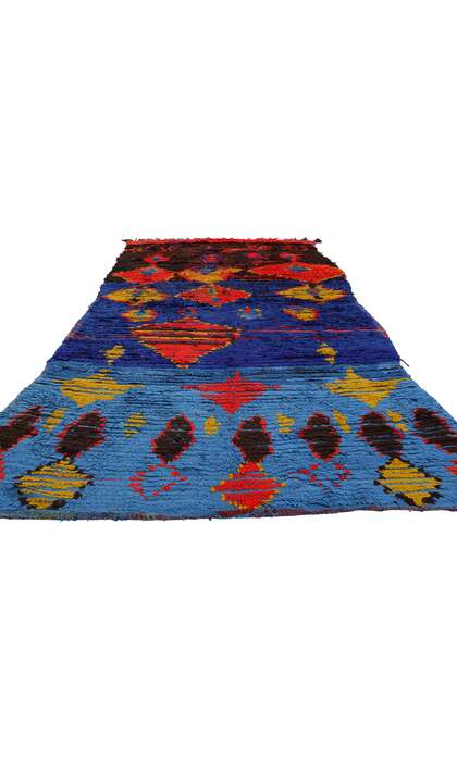 ​4 x 11 Colorful Vintage Moroccan Azilal Rug 21761