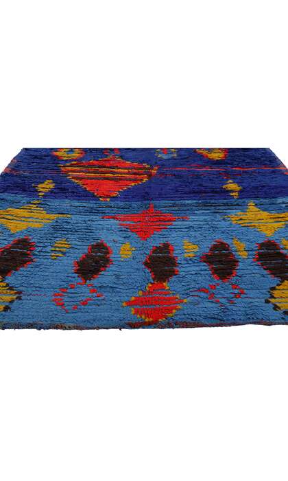 ​4 x 11 Colorful Vintage Moroccan Azilal Rug 21761
