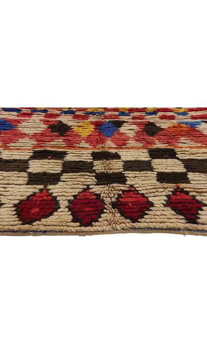 4 x 7 Vintage Moroccan Azilal Rag Rug 21783
