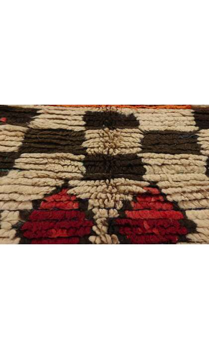 4 x 7 Vintage Moroccan Azilal Rag Rug 21783