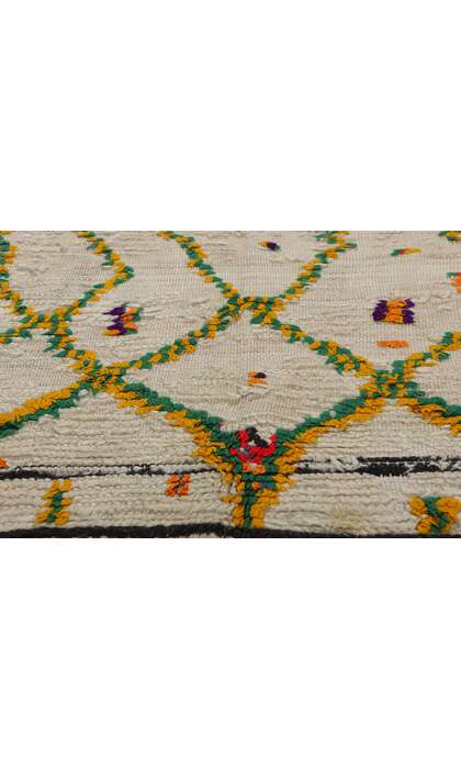 ​4 x 7 Colorful Vintage Moroccan Azilal Rug 21736