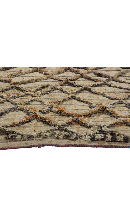 4 x 7 Vintage High-Low Moroccan Azilal Rug 21744