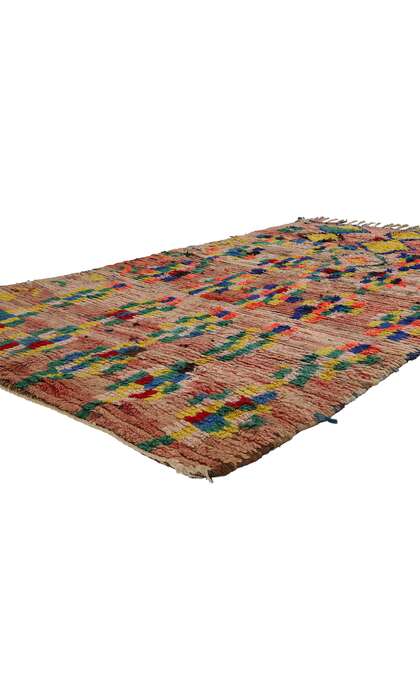 4 x 8 Colorful Vintage Moroccan Azilal Rug 21797