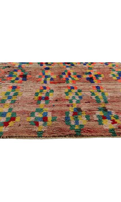 4 x 8 Colorful Vintage Moroccan Azilal Rug 21797