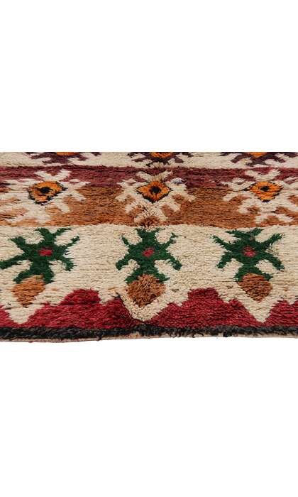 4 x 8 Vintage Earth-Tone Moroccan Azilal Rug 21753