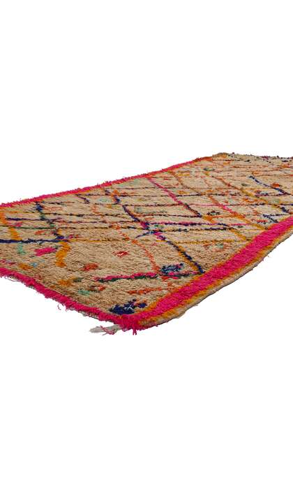 4 x 9 Colorful Vintage Moroccan Azilal Rug 21829
