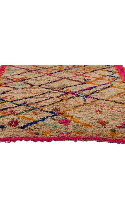 4 x 9 Colorful Vintage Moroccan Azilal Rug 21829