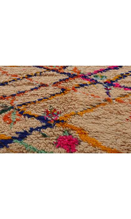 4 x 9 Colorful Vintage Moroccan Azilal Rug 21829