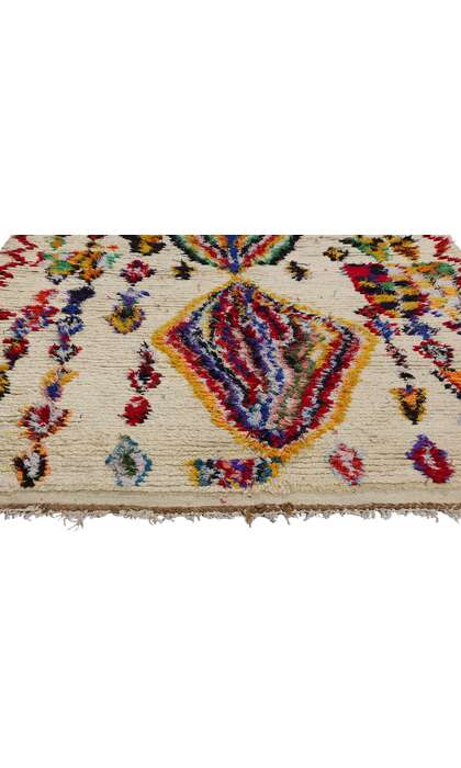 5 x 10 Colorful Vintage Moroccan Azilal Rug 21821