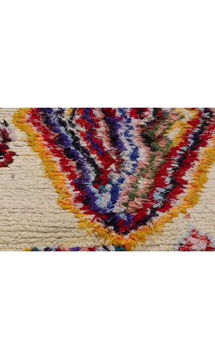 5 x 10 Colorful Vintage Moroccan Azilal Rug 21821