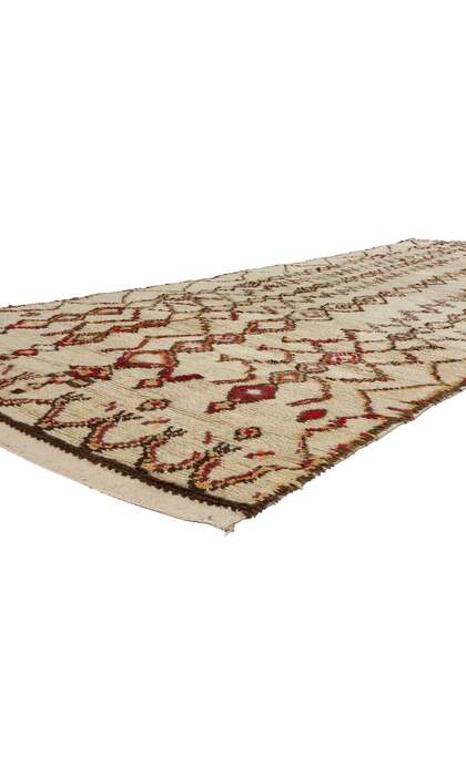 5 x 12 Vintage Neutral Moroccan Azilal Rug 21826