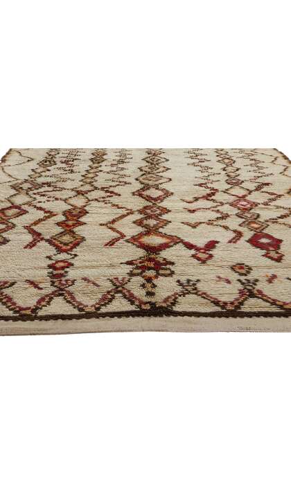 5 x 12 Vintage Neutral Moroccan Azilal Rug 21826