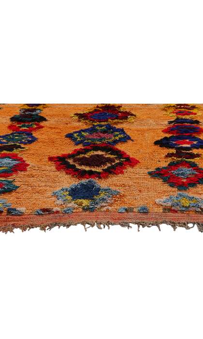 5 x 6 Vintage Orange Moroccan Azilal Rug 21798
