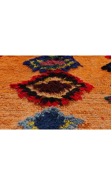 5 x 6 Vintage Orange Moroccan Azilal Rug 21798