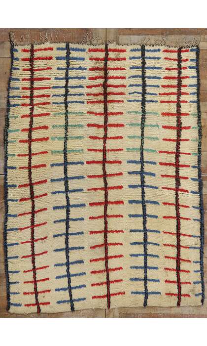 5 x 7 Vintage Moroccan Azilal Rug 21811