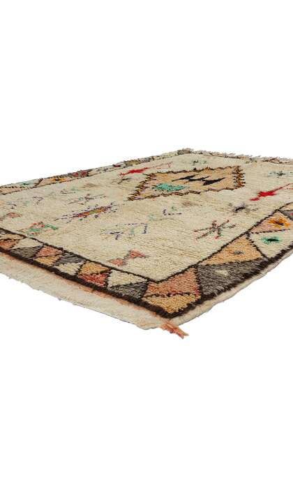 5 x 8 Colorful Vintage Moroccan Azilal Rug 21827