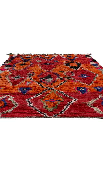 ​5 x 8 Vintage Red Moroccan Azilal Rug 21735
