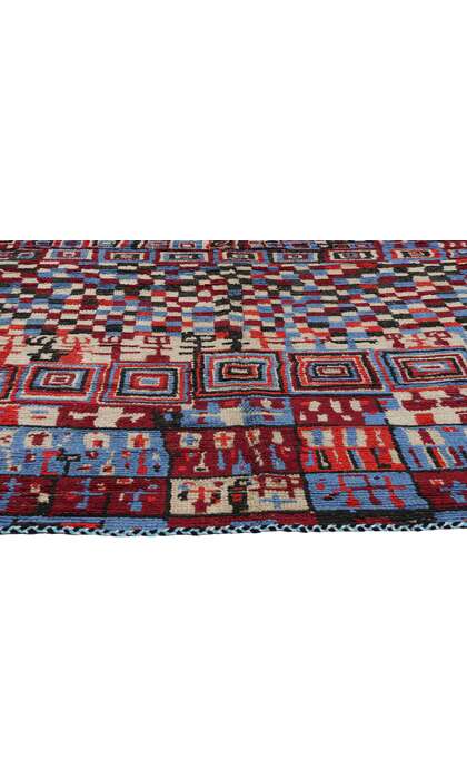 ​5 x 8 Vintage Checkered Moroccan Azilal Rug 21759