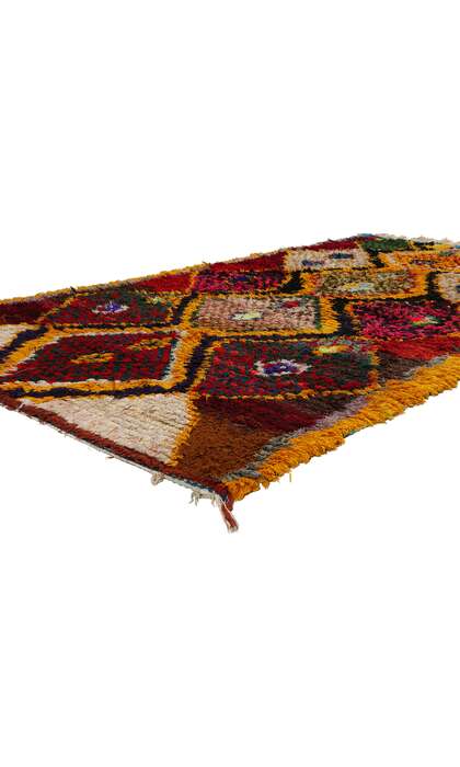 5 x 8 Vintage Red Moroccan Azilal Rug 21749