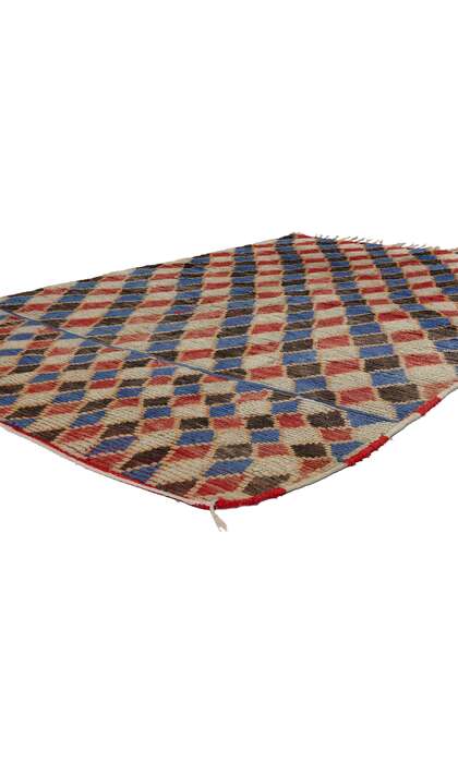 ​5 x 8 Vintage Harlequin Moroccan Azilal Rug 21755