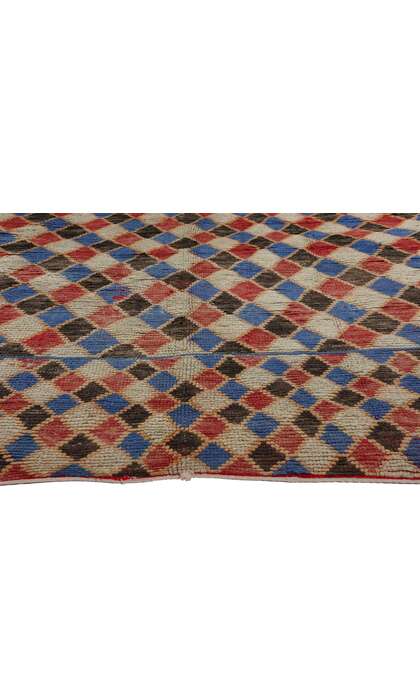 ​5 x 8 Vintage Harlequin Moroccan Azilal Rug 21755