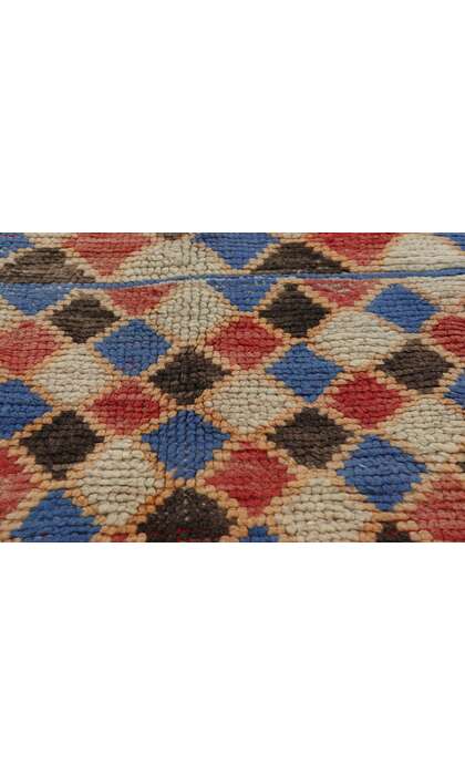 ​5 x 8 Vintage Harlequin Moroccan Azilal Rug 21755