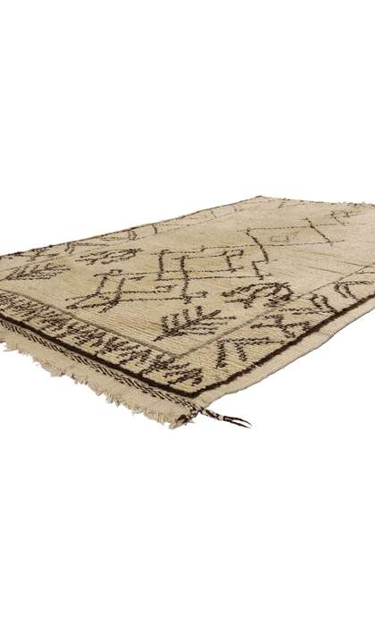 ​5 x 8 Neutral Vintage Moroccan Azilal Rug 21752