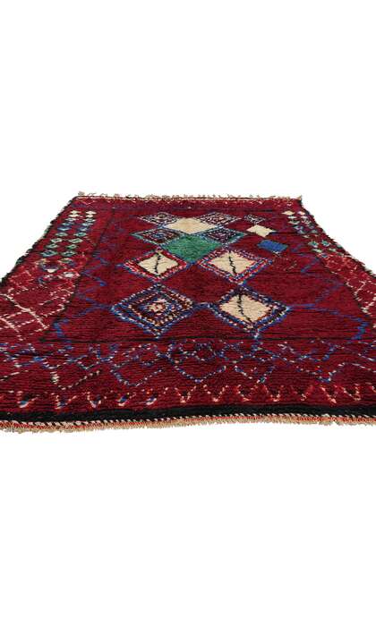 5 x 9 Vintage Red Moroccan Azilal Rug 21737