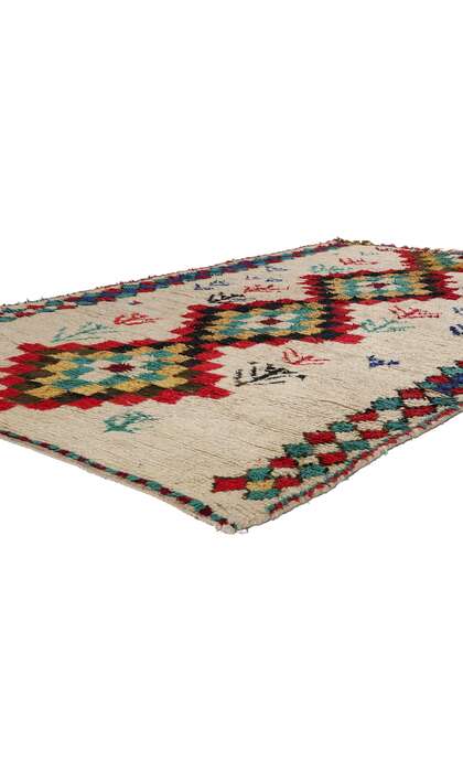 ​5 x 9 Colorful Vintage Moroccan Azilal Rug 21751