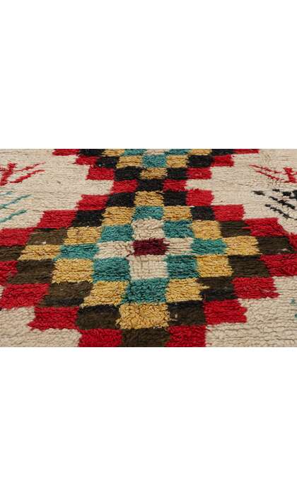 ​5 x 9 Colorful Vintage Moroccan Azilal Rug 21751