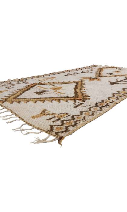 6 x 10 Vintage Neutral Moroccan Azilal Rug 21822