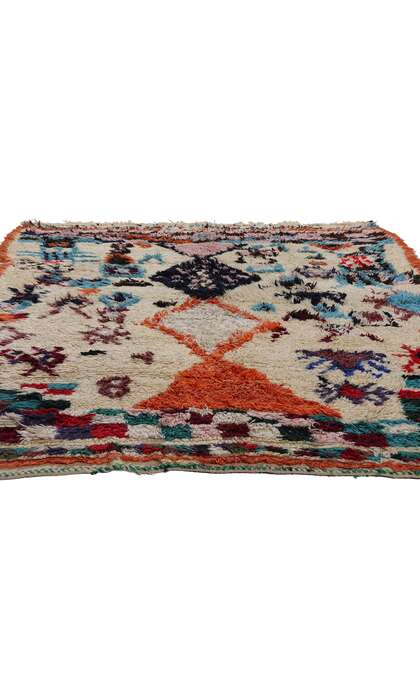 6 x 9 Colorful Vintage Moroccan Azilal Rug 21782