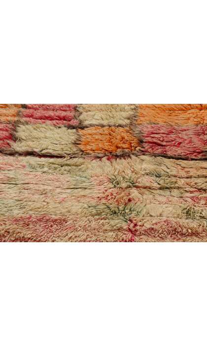 6 x 9 Vintage Checkered Moroccan Azilal Rug 21812