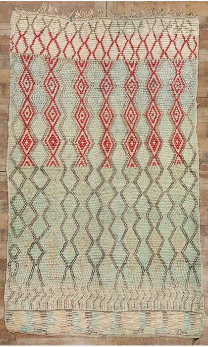 6 x 9 Vintage Moroccan Azilal Rug 21770