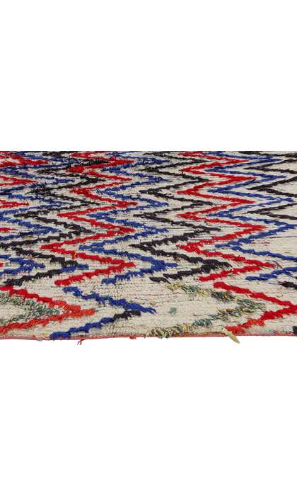 4 x 7 Vintage Moroccan Azilal Rag Rug 21743