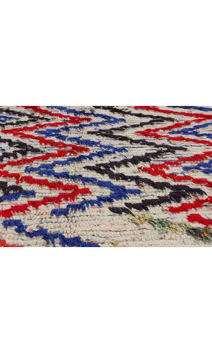 4 x 7 Vintage Moroccan Azilal Rag Rug 21743