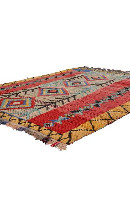 5 x 7 Colorful Vintage Moroccan Azilal Rug 21803