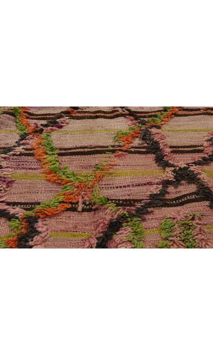 5 x 7 Vintage High-Low Taznakht Moroccan Rug 21837