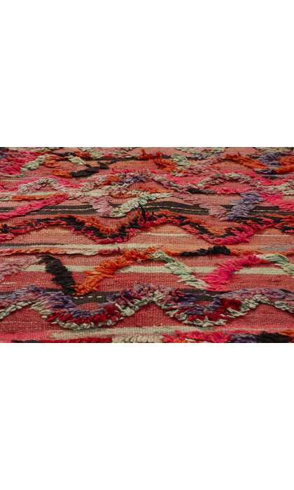 5 x 8 Vintage High-Low Taznakht Moroccan Rug 21832
