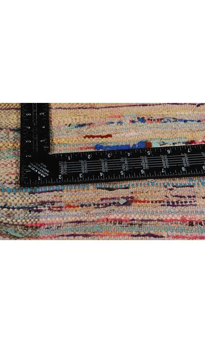 5 x 8 Vintage Checkered Boujad Moroccan Rag Rug 21816