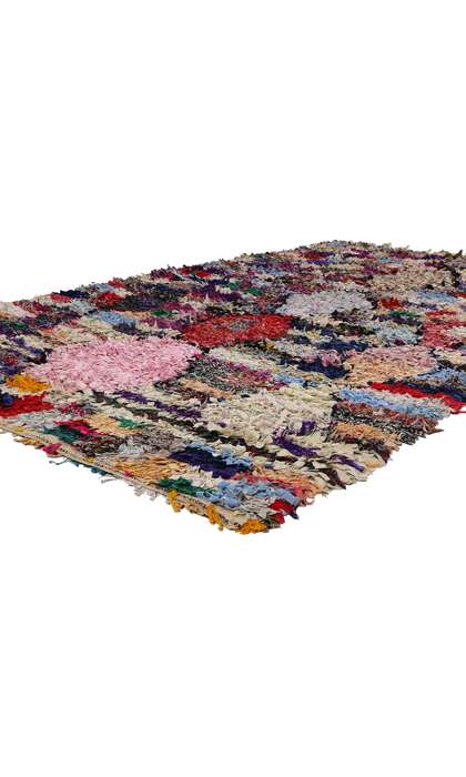 5 x 9 Vintage Boujad Moroccan Rag Rug 21786