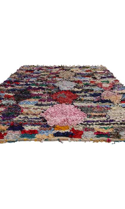 5 x 9 Vintage Boujad Moroccan Rag Rug 21786