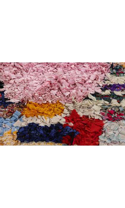 5 x 9 Vintage Boujad Moroccan Rag Rug 21786