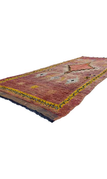 4 x 12 Vintage Purple Boujad Moroccan Rug 21819