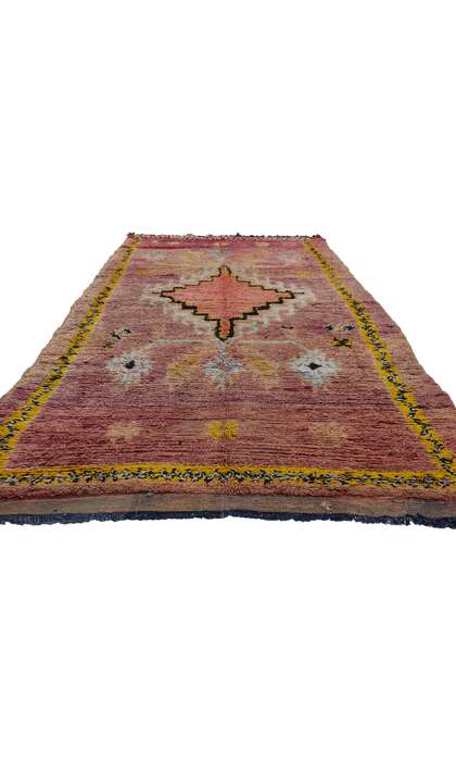 4 x 12 Vintage Purple Boujad Moroccan Rug 21819