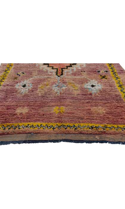 4 x 12 Vintage Purple Boujad Moroccan Rug 21819