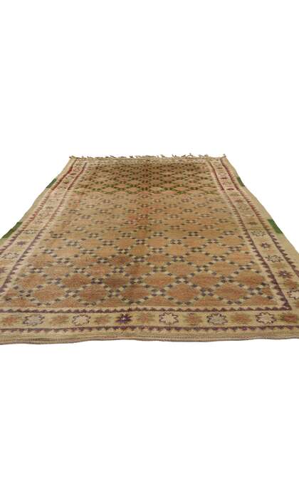 ​5 x 10 Vintage Brown Taznakht Moroccan Rug 21757